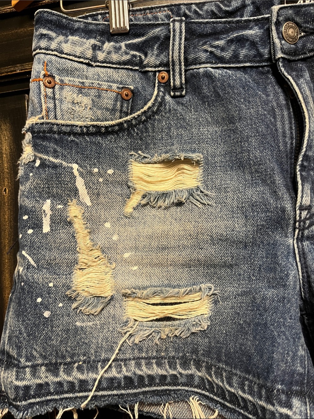 Remix By Rock Revival Distressed denim shorts size 29 - Picture 5 of 15